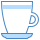 blue ui style coffee icon