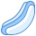 blue ui style 핫도그 icon