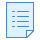 blue ui style list view icon