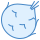 blue ui style 알줄기 양배추 icon