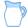 blue ui style milk icon