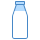 blue ui style milk bottle icon