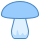 blue ui style mushroom icon