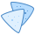 blue ui style nachos icon