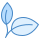 blue ui style natural food icon