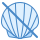blue ui style no shellfish icon
