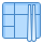blue ui style bento icon