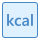 blue ui style calories icon