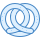blue ui style 프레첼 icon