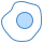 blue ui style sunny side up eggs icon