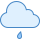 blue ui style 비 조금 icon