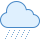 blue ui style starkregen icon