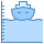 blue ui style high tide icon