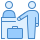 blue ui style reception icon