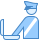 blue ui style customs icon
