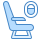 blue ui style 항공편 좌석 icon
