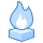 blue ui style 육각 버너 icon
