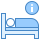 blue ui style 호텔 정보 icon