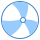 blue ui style wasserball icon