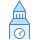 blue ui style 빅벤 icon