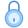 blue ui style lock icon