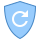 blue ui style neu laden schild icon