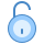 blue ui style 2 잠금을 해제 icon