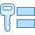 blue ui style 사용자 자격 증명 icon