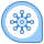 blue ui style 안티 바이러스 스캐너 icon