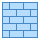 blue ui style brick wall icon