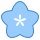 blue ui style flower icon