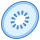 blue ui style kiwi icon