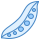 blue ui style erbsen icon