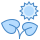 blue ui style 태양 아래 공장 icon