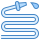 blue ui style wasserschlauch icon