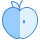 blue ui style 사과 icon