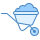 blue ui style schubkarre icon