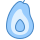 blue ui style avocado icon
