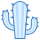blue ui style cactus icon