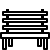 ios 17 outlined style bench icon