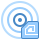 blue ui style rfid 센서 icon