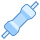 blue ui style widerstand icon