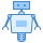 blue ui style science fiction icon