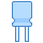 blue ui style 콘덴서 icon