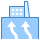 blue ui style geothermisch icon