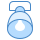 blue ui style scoop lighting icon