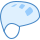 blue ui style climbing helmet icon