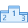 blue ui style leaderboard icon