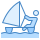 blue ui style catamaran icon