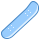 blue ui style skateboard senza ruote icon